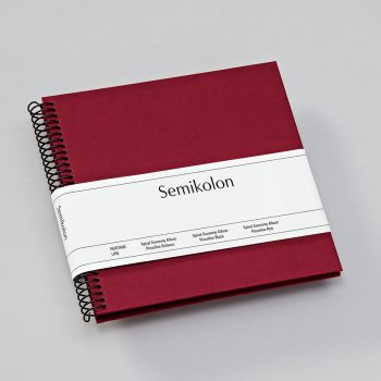 Spiral Photo Album Economy Piccolino, 17x17cm, burgundy