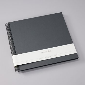 Spiral Photo Album Economy Large,34.5x33.2cm, lava stone