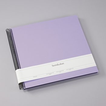 Spiral Photo Album Economy Large,34.5x33.2cm, lilac silk