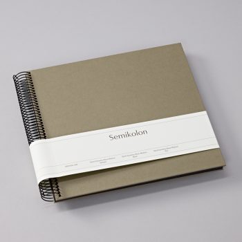 Spiral Photo Album Economy Medium, 23x22.3cm, fango