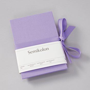 Leporello Photo Album Classic, lilac silk
