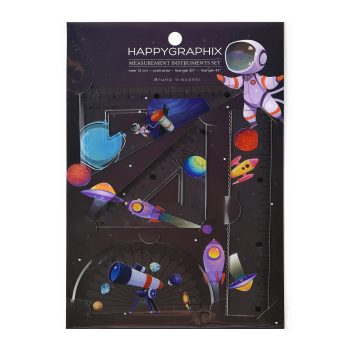 Քանոնների հավաքածու "HappyGraphix" Space