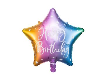 Foil balloon Happy Birthday, 40cm