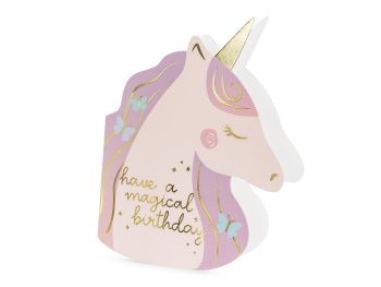 Birthday Card Unicorn, 15x18.5cm