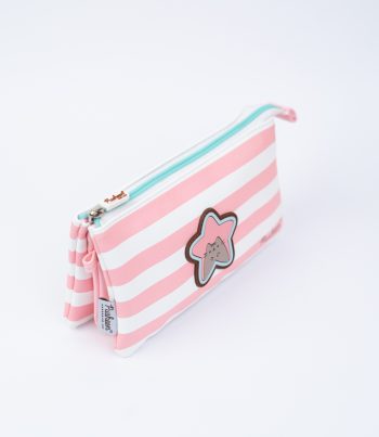 PUSHEEN ROSE COLLECTION TRIPLE PENCIL CASE
