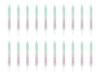 Birthday candles ombre, 6cm