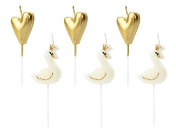 Birthday candles Lovely Swan, 3.5-4cm