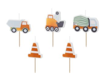 Birthday candles Road works, 3-4.5 cm
