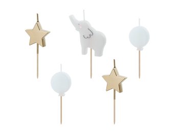 Birthday candles Elephant, 3-5 cm