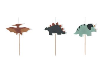 Birthday candles Dinosaurs, 3 cm