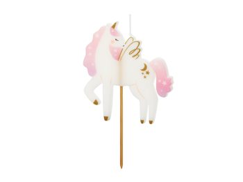 Birthday candle Unicorn, 9 cm