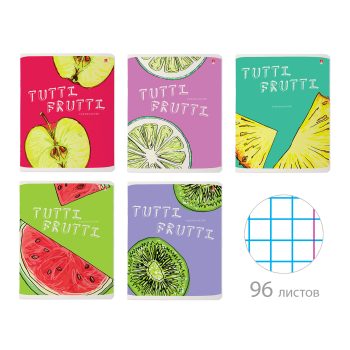 Տետր 96 թերթ "FRESH & FRUITY" 5 տեսակ