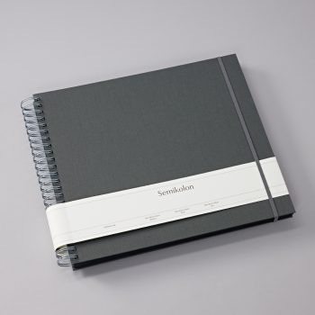 Mucho Album Maxi, Heritage Line, Spiral Binding,34.5x30cm, lava stone