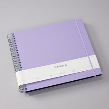 Mucho Album Maxi, Heritage Line, Spiral Binding, 34.5x30cm, lilac silk