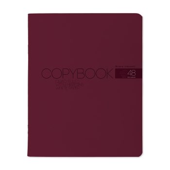Տետր 48 թերթ, վանդակ, "MY COLOR" բուրգունդի