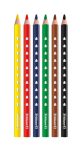 Buntstifte SILVERINO, dreieckig, dick, 6 Farben Faltschachtel-700610_Silverino_Dick_Buntstifte_6_20x25cm-web
