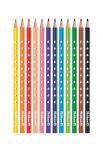Buntstifte SILVERINO, dreieckig, 12 Farben Faltschachtel-700634_Silverino_Butnstifte_12_25x25cm-web