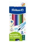 Buntstifte radierbar, Hexagonal, 12 Farben Faltschachtel-700689_Erasable_20x25cm-web