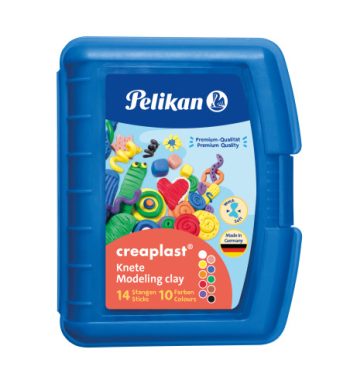 Պլաստիլին Pelikan children's modeling clay creaplast 10 colurs in blue case, 240g