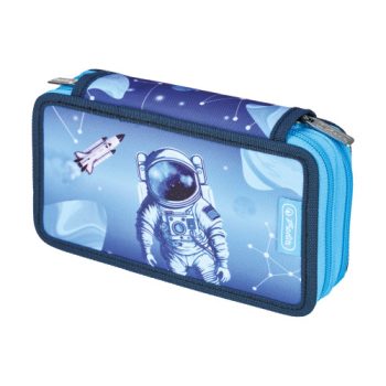 Գրչատուփ Double pencil case Cosmic Explorer, dynamic cover front