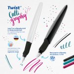 Füllhalter Twist Calligraphy P457 1,5 mm Feder 2 Farben, Blisterkarte-Twist_Calligraphy_2024_sortiert_BLK_weiss_und_schwarz_MDB-web