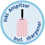 Zirkel griffix GZI_1_B Beere in Hängeschachtel, Vorderseite-Pelikan_griffix_Zirkel_Beere_FS_Retusche_2021_MDB-highres