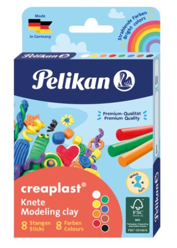 Պլաստիլին Pelikan modeling clay creaplast 8 colors in folding box