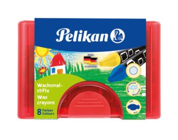 Մոմամատիտ Pelikan crayons, round, waterproof, 8 pieces in a case