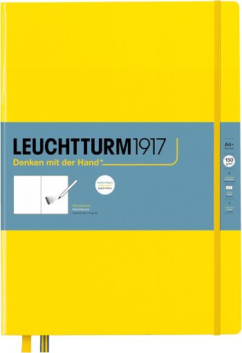 Սքեչբուք Sketchbook Hardcover Master (A4+), Leuchtturm1917, 112 Pages, 150g/m² Paper, Plain, lemon
