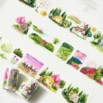 Դեկորատիվ սկոչ Pre-cut Spring Awakening Wide Washi/PET Tape - Washi Tape