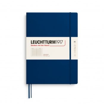 Նոթատետր Notebook Hardcover Master Slim (A4+), Leuchtturm1917, 123P., Ruled, pacific green