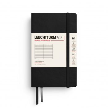 Նոթատետր Notebook Hardcover Pocket (A6), Leuchttrum1917, 187 P., Dotted, black