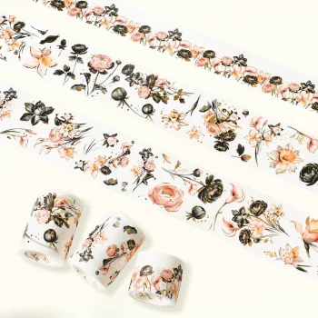 Դեկորատիվ սկոչ Auric Rose Washi Tape Sticker Set (GILDED)