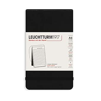 Նոթատետր Leuchtturm1917 A6 notepad կոշտ կազմ, 184 թերթ,տող,black
