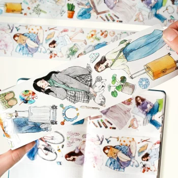 Դեկորատիվ սկոչ Pre-cut Hello Weekend Wide Washi/PET Tape - PET Tape