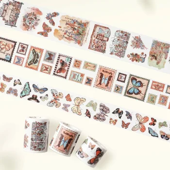 Դեկորատիվ սկոչ Stamped Wings Washi Tape Sticker Set