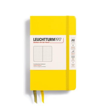 Նոթատետր Notebook Hardcover Pocket (A6), Leuchttrum1917, 187 P., Dotted, lemon