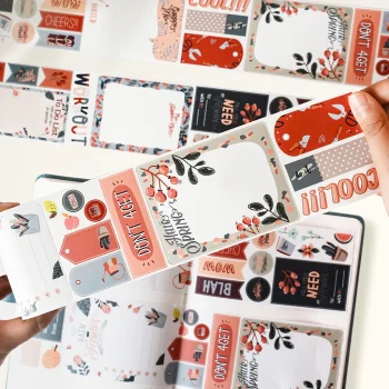 Դեկորատիվ սկոչ Pre-cut Hygge Notes Script Tape Bundle - Planner Prep