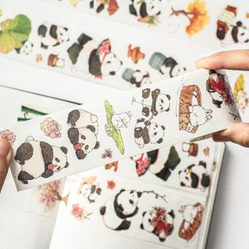 Դեկորատիվ սկոչ Panda Pilgrimage Washi Tape Sticker Set