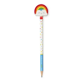 Մատիտ սև AFTER RAIN COMES THE RAINBOW - PENCIL WITH EREASER - DISPLAY 24 PCS