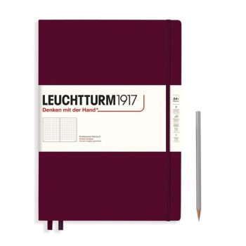Նոթատետր A4+ կետ․ Notebook Hardcover Master Classic (A4+), Leuchttrum1917, 235 P., Dotted, port red