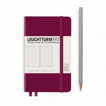 Նոթատետր A6 կետ․ Notebook Hardcover Pocket (A6), Leuchttrum1917, 187 P., Dotted, port red