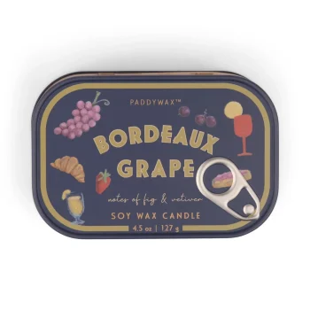 Բուրավետ մոմ Bistro  4.5oz/127g  Grapes Printed Tin Candle - Bordeaux Grape