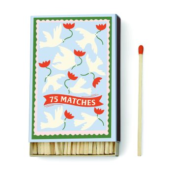 A Dopo Boxed Matches Flower (75 Pcs) - Orange