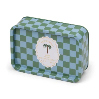 Բուրավետ մոմ Paddywax A Dopo 6 oz/184g Palm Printed Tin Candle - Lush Palms
