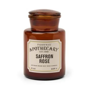 Բուրավետ մոմ Apothecary  8oz./226g  Glass Jar Candle - Saffron Rose