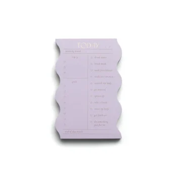 Օրատետր նշման թուղթ Wavy Daily Notepad - Lilac