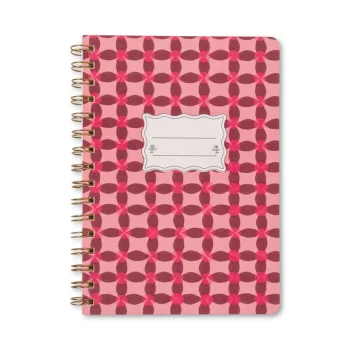 Նոթատետր Designworks Ink Tulip A5 Twin Wire Notebook - Pinwheel Pink