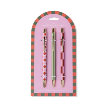 Designworks Ink A  Dopo Set of 3 Pens - Diamond, Stripe, Check