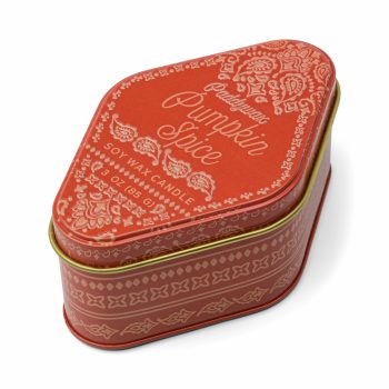 Բուրավետ մոմ Paddywax Station 3.5oz/99g Printed Tin - Pumpkin Spice